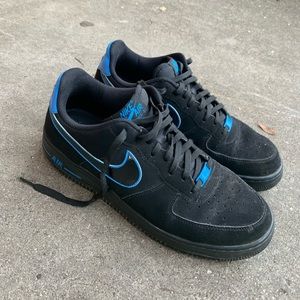 Air Force 1 black and blue